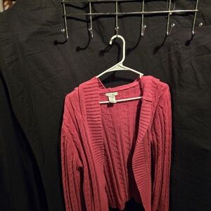 Hannah Women's Pink Cable Knit Cardigan